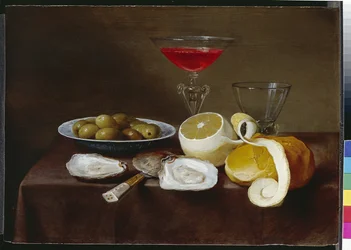 Natura morta con ostriche, XVII secolo